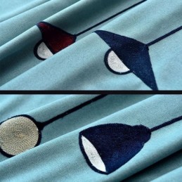 Moderne Gordijn Op Maat Gemaakt Gordijn Lamp Patroon Polyester