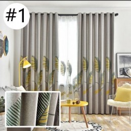 Nordic Gordijn Op Maat Gemaakt Gordijn Bladpatroon Polyester