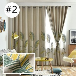 Nordic Gordijn Op Maat Gemaakt Gordijn Bladpatroon Polyester