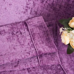 Amerikaans Antiek Gordijn Op Maat Gemaakt Gordijn Chenille Effen Paars Slaapkamer Verduisteringsstof