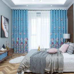 Schattige Verduisteringsgordijnen Met Stoffen Gordijnen Met Kattenprint