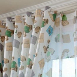 Cartoon Bear Design Gordijn Op Maat Gemaakt Gordijn Mooi Jongens- En Meisjeskamerraam