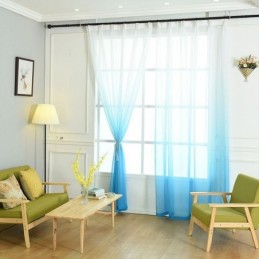 Voile Gordijnen Voor De Woonkamer: Ademend En Transparant Voor Moderne, Minimalistische Printontwerpen
