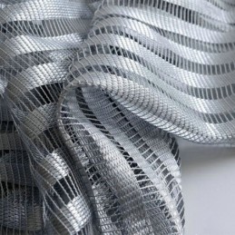 Moderne Eenvoudige Transparante Gordijnen Op Maat Gemaakt Gordijn Grijze Strepen Jacquard Woonkamer Studeerkamer Stof