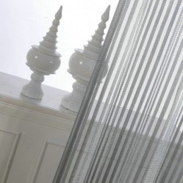 Moderne Eenvoudige Transparante Gordijnen Op Maat Gemaakt Gordijn Grijze Strepen Jacquard Woonkamer Studeerkamer Stof