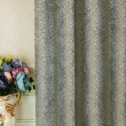 Nordic Abstract Stijl Gordijn Op Maat Gemaakt Gordijn Doolhof Jarquard Woonkamer Bice Chenille Verduisterende Stof