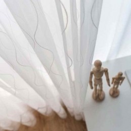 Moderne Eenvoudige Transparante Gordijnen Op Maat Gemaakt Gordijn Geometrie Jacquard Woonkamer Studeerkamer Stof