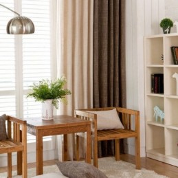 Europees Pastoraal Gordijn Op Maat Gemaakt Gordijn Effen Kleur Dikke Stiksels Gordijnen