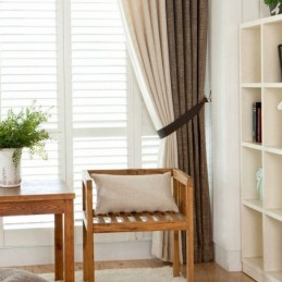 Europees Pastoraal Gordijn Op Maat Gemaakt Gordijn Effen Kleur Dikke Stiksels Gordijnen