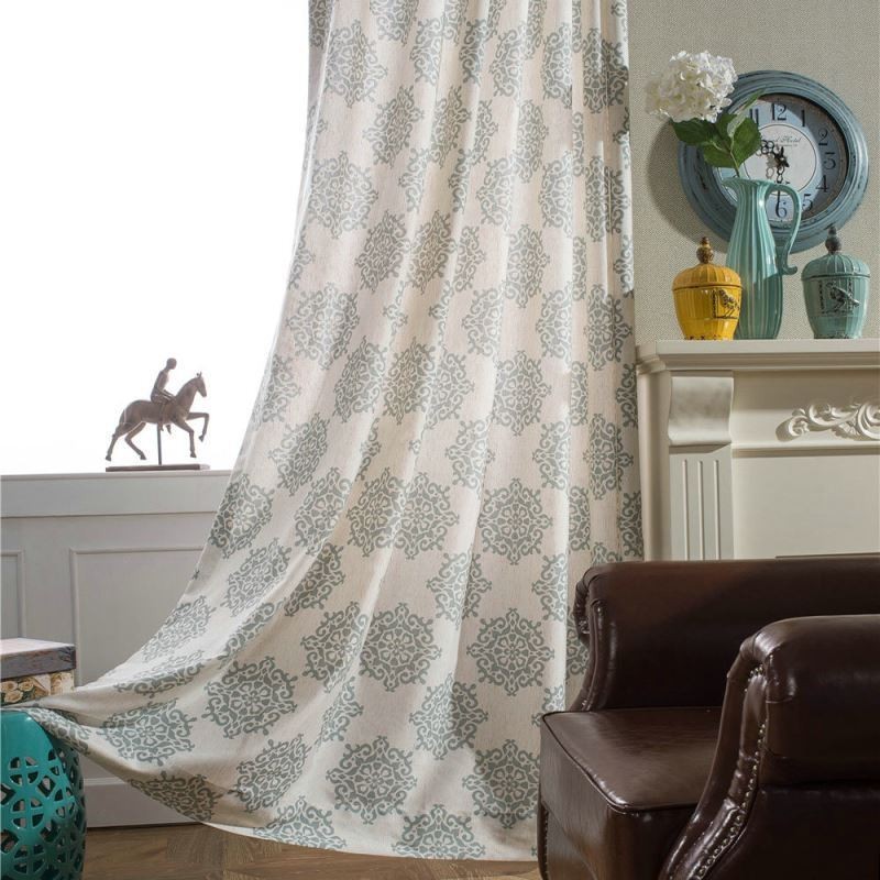 Japanse Eenvoudige Gordijnen Op Maat Gemaakt Europees Bloemenprint Zachte Veelzijdige Stof