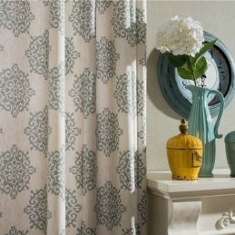 Japanse Eenvoudige Gordijnen Op Maat Gemaakt Europees Bloemenprint Zachte Veelzijdige Stof