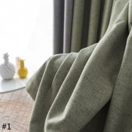 Modern Eenvoudig Gordijn Op Maat Gemaakt Gordijn Effen Waterdicht Woonkamer Kantoor Verduisteringsstof