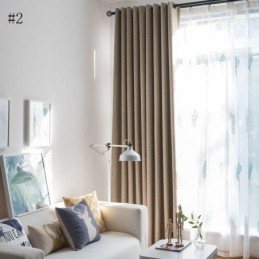 Modern Eenvoudig Gordijn Op Maat Gemaakt Gordijn Effen Waterdicht Woonkamer Kantoor Verduisteringsstof