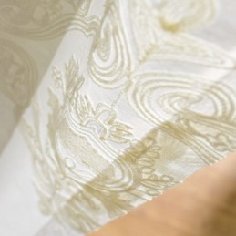 Nordic Simple Sheer Gordijn Op Maat Gemaakt Gordijn Europees Bloemenborduurwerk Woonkamer Studie Stof