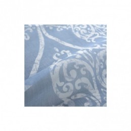 Japanse Eenvoudige Transparante Gordijnen Op Maat Gemaakt, Blauwe Bedrukte Stof Voor De Studeerkamer En Woonkamer