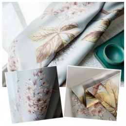 Moderne Landelijke Gordijnen Op Maat Gemaakt Gordijn Met Sprayprint Voor De Slaapkameromgeving, Beschermende Verduisterende Stof