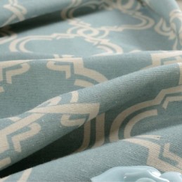 Nordic Simple Gordijn Op Maat Gemaakt Gordijn Geometrisch Bedrukt Milieu Beschermend Katoenen Stof