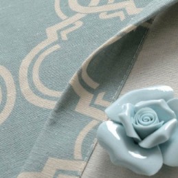 Nordic Simple Gordijn Op Maat Gemaakt Gordijn Geometrisch Bedrukt Milieu Beschermend Katoenen Stof