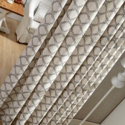 Nordic Simple Gordijn Op Maat Gemaakt Gordijn Geometrisch Bedrukt Milieu Beschermend Katoenen Stof