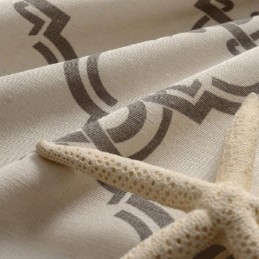 Nordic Simple Gordijn Op Maat Gemaakt Gordijn Geometrisch Bedrukt Milieu Beschermend Katoenen Stof