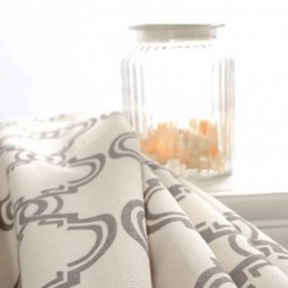 Nordic Simple Gordijn Op Maat Gemaakt Gordijn Geometrisch Bedrukt Milieu Beschermend Katoenen Stof