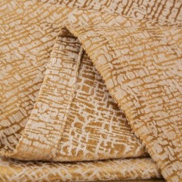 Amerikaans Abstract Gordijn Op Maat Gemaakt Gordijn Bruin Geometrisch Patroon Chenille Jarquard Verduisteringsstof