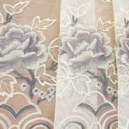 Moderne Bloemengordijnen Van Doorschijnende Tule Voor Woonkamer En Slaapkamer