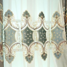 Raamdecoratie Tule Moderne Geborduurde Transparante Gordijnen Voor Woonkamer Slaapkamer