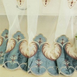 Raamdecoratie Tule Moderne Geborduurde Transparante Gordijnen Voor Woonkamer Slaapkamer