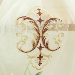 Raamdecoratie Tule Moderne Geborduurde Transparante Gordijnen Voor Woonkamer Slaapkamer