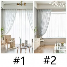 Nordic Tule Sheer Gordijnen Elegante Witte Voile Gordijnen Op Maat Gemaakt Gordijn Jaloezieën Paneel Voor Woonkamer Een