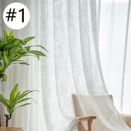 Nordic Tule Sheer Gordijnen Elegante Witte Voile Gordijnen Op Maat Gemaakt Gordijn Jaloezieën Paneel Voor Woonkamer Een