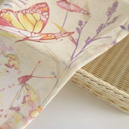 Moderne Landelijke Transparante Gordijnen Op Maat Gemaakt Met Vlinderprint Voor De Slaapkamer