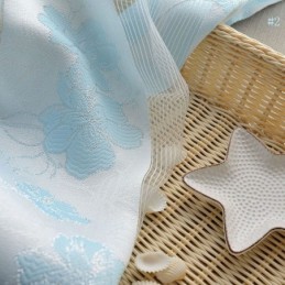 Eenvoudig Landelijk Transparant Gordijn Op Maat Gemaakt Gordijn Peachblossom Jacquard Slaapkamer Woonkamer Stof