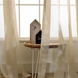 Eenvoudig Landelijk Transparant Gordijn Op Maat Gemaakt Gordijn Peachblossom Jacquard Slaapkamer Woonkamer Stof