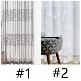 Geometrische Transparante Gordijnen Voor Woonkamer En Slaapkamer