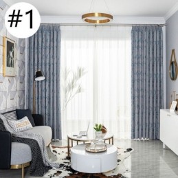 Luxe Jacquard Gordijnen Verduisterend Raam Voor Woonkamer Slaapkamer