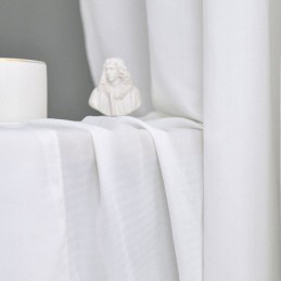 Witte Tule Gordijnen Slaapkamer Transparante Voile Gordijnen Effen Kleur