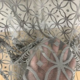 Tule Gordijn Op Maat Gemaakt In Europa, Grijs Transparant Voor De Woonkamer