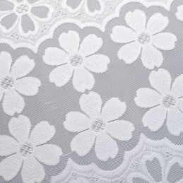 Moderne Witte Tule Gordijnen, Bloemengordijnen, Op Maat Gemaakt Gordijn Voor De Woonkamer