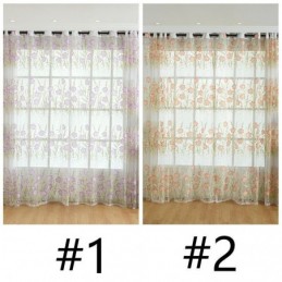 Europees Bloemen Tule Gordijn Op Maat Gemaakt Gordijn Pastorale Stijl Voor Woonkamer