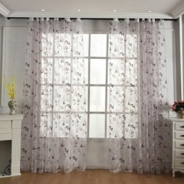 Vlinderbloem Bedrukte Tule...