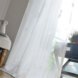 Nordic Semi-Transparante Gordijnen Met Boomprint