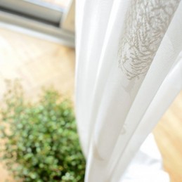 Nordic Semi-Transparante Gordijnen Met Boomprint