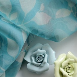 Bladerenprint Semi-Transparante Gordijnen Voor Woonkamer/Slaapkamer