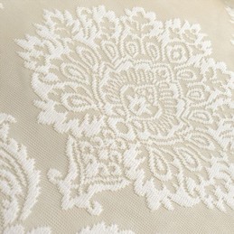 Europese Borduurwerk Tule Gordijnen Romantische Semi-Transparante Jacquard Raamgordijnen
