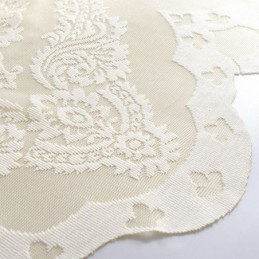 Europese Borduurwerk Tule Gordijnen Romantische Semi-Transparante Jacquard Raamgordijnen