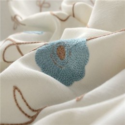 Japanse Eenvoudige Gordijnen Op Maat Gemaakt Gordijn Vers Borduurwerk