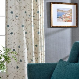 Japanse Eenvoudige Gordijnen Op Maat Gemaakt Gordijn Vers Borduurwerk