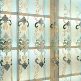 Europees Elegant Transparant Gordijn Op Maat Gemaakt Gordijnpaneel Voor Woonkamer Slaapkamer